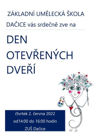 Plakát den otevřených dveří druhý 2022